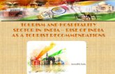 TOURISM AND HOSPITALITY SECTOR IN  INDIA – RISE OF INDIA AS A TOURIST RECOMMENDATIONS