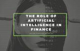 The Role of Artificial Intelligence in Finance