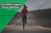 Effective Jogging Tips You Should Know
