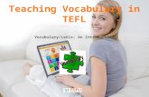 Teaching vocabulary in TEFL