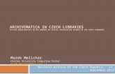 Archivematica in Czech Libraries