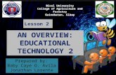 An overview  educational technology 2