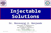 Injectable solutions