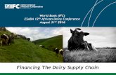 World Bank IFC Financing Dairy Supply Chain in Africa: Successes and Failures