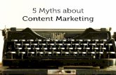 Myths about Content Marketing