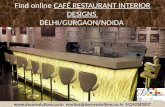 Modern cafe restaurant interior designers delhi-noida-gurgaon, india