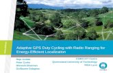 Adaptive GPS Duty Cycling and Radio Ranging for Energy-efficient Localization