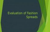 Evaluation of fashion spreads done
