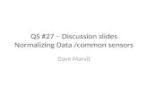 Dave Marvit - Normalizing Data