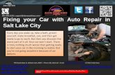 Auto Repair Salt Lake City - Fixing your Car with Auto Repair in Salt Lake City