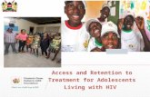 Access and retention to treatment for adolescents living with hiv