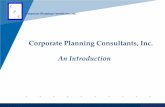 Corporate Planning Consultants Overview