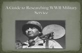 A guide to researching WWII military service