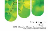 CUPE Climate Change Workshop