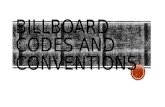 Billboard Codes and Conventions