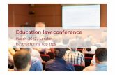 Education law conference, March 2017 - London - Restructuring top tips