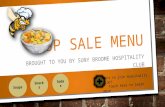 Soup sale menu kiosk