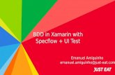 BDD in Xamarin with Specflow & Xamarin UI Test