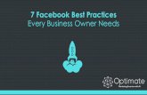 7 Facebook best practices