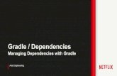 Managing dependencies with gradle