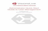 Visionslive -  Administrator Quick Start Guide