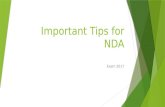 Important Tips for NDA Exam 2017