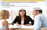SAP Business One - Value of maintenance for partner and customer v2