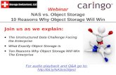 Webinar: NAS vs. Object Storage: 10 Reasons Why Object Storage Will Win