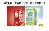 Milkpak versus olpers