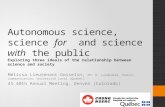 Autonomous science, science for and science with the public