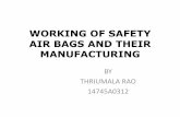 Working of safety  air bags and their  manufacturing