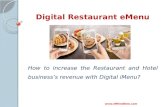 Digital Restaurant eMenu | Increase Business Revenue