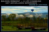 Jack D Ryger: Hot Air Balloon Trip in Vermont