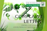 Complain letter