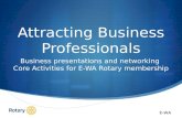 Attracting business professionals