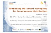 Modelling DC smart nanogrids for local power distribution