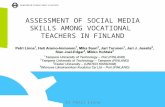Assessment of social media skills among vocational teachers in finland