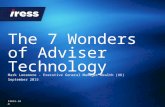 The 7 Wonders of Adviser Technology