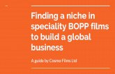 Finding a niche in speciality bopp films to build a global business