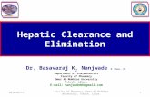 Hepatic clearance and elimination