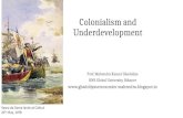 Colonialism and underdevelopment of indian economy