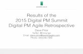 Results of the 2015 Digital PM Summit Digital PM Agile Retrospective