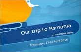 Diary of our stay in Romania - Greek team