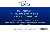 DPS eXplorer: a tool for transparency on public expenditure