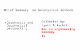 Geophysical methods brief summary
