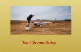 Listing top 4 drones