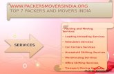 Top 7 packers and movers makes your move tension free