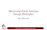Microstrip patch antenna design