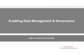 Enabling Data Management and Governance