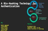 Biometric  Hashing technique for  Authentication
